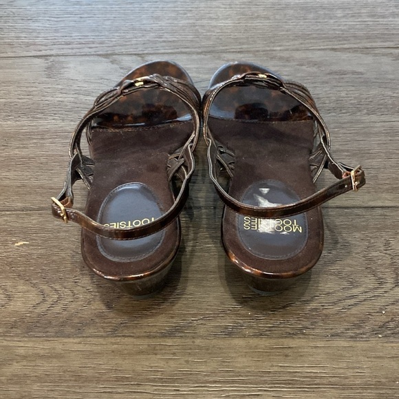NEW Mootsies Tootsies Brown Marbled Small Wedge Sandals | Size 10 - Picture 11 of 12